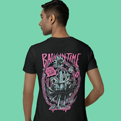 back in time graphic tshirt