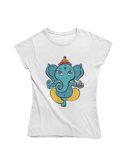 thelegalgang,Boho Style Ganesha Art T-Shirt,WOMEN.