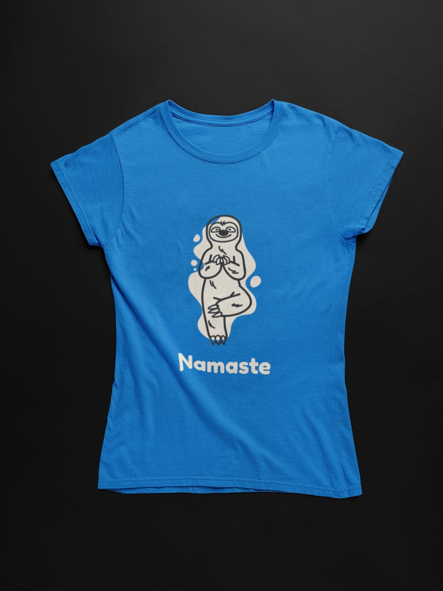 thelegalgang,Sloth Namaste pose Design Yoga T shirt for Women,WOMEN.