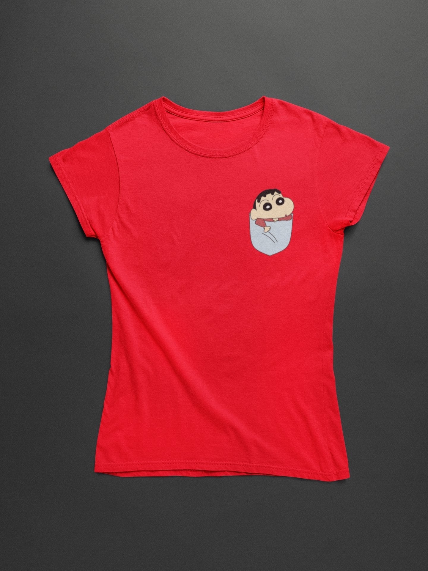 Shinchan Design Pocket Tee - Insane Tees