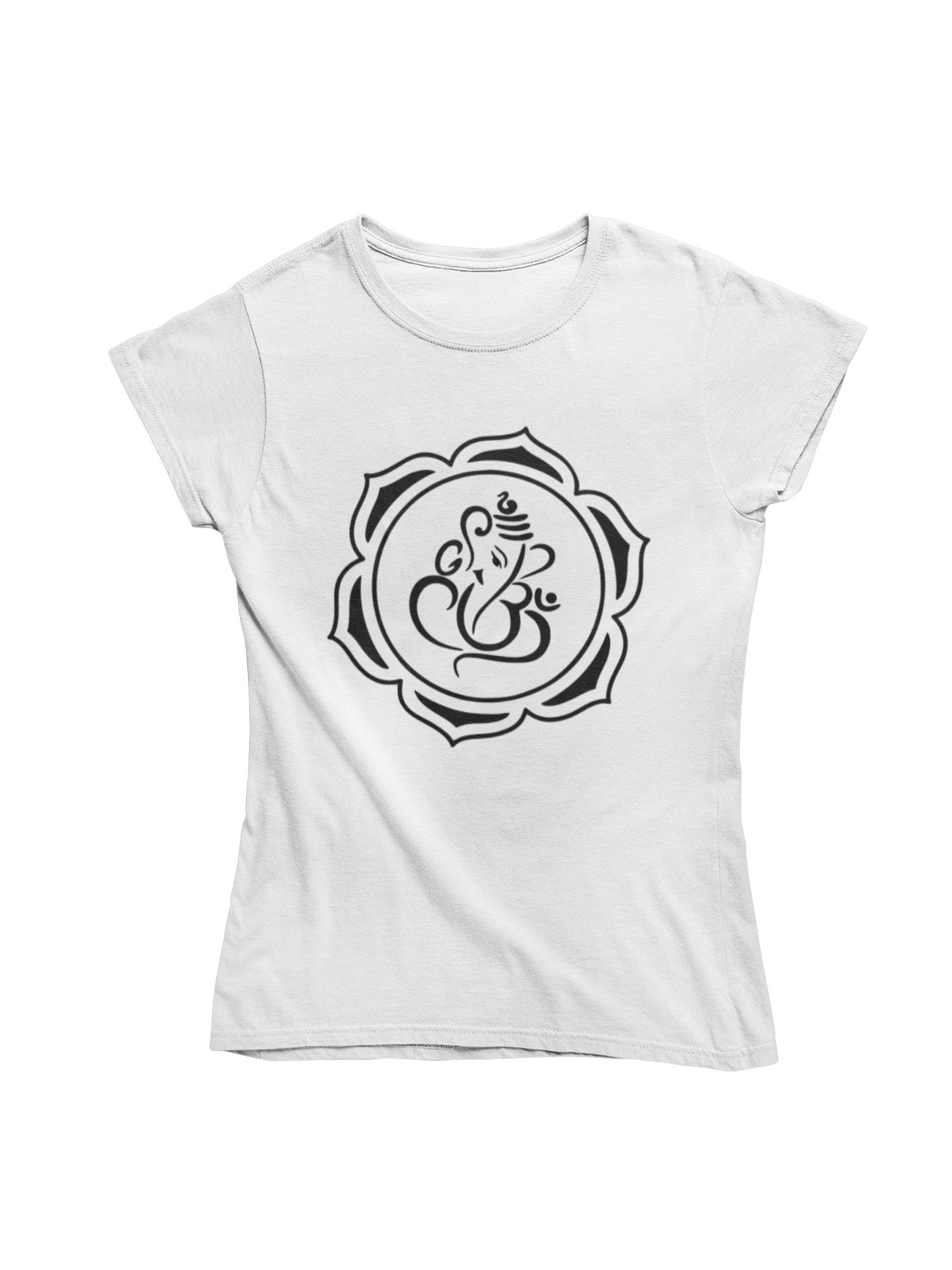 thelegalgang,Ganesha Drawing Art T-Shirt,WOMEN.