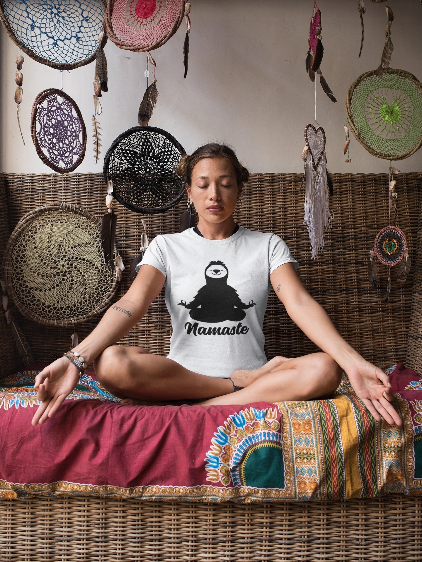 Namaste Sloth Yoga Design - Insane Tees